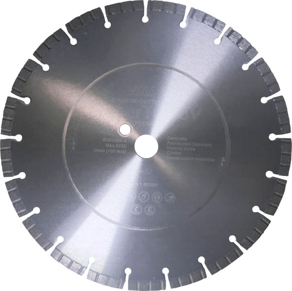 Отрезной диск алмазный VOLL LaserTurbo V Premium 300x25.4мм / 1.00300 - фото