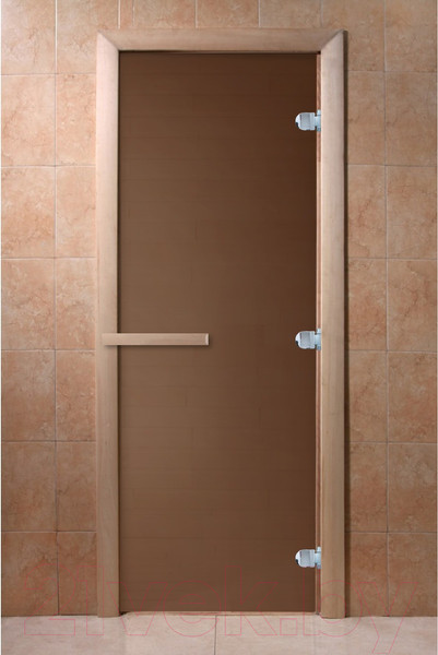 Стеклянная дверь для бани/сауны Doorwood Теплая ночь 190x60