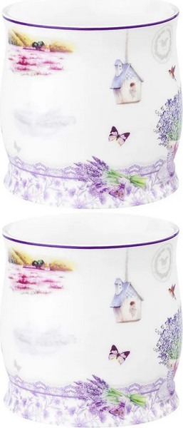 Набор кружек Elan Gallery Лаванда New Bone China / 420769