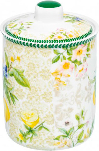 Емкость для хранения Elan Gallery Лимоны New Bone China / 420882 - фото