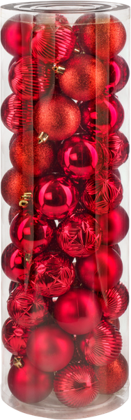Набор шаров новогодних Ausini B8016RD - фото