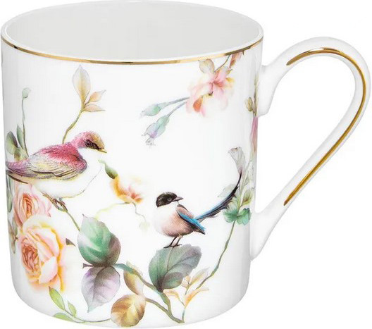 Кружка Elan Gallery Певчие птички New Bone China / 730873 - фото
