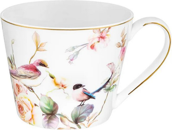 Кружка Elan Gallery Певчие птички New Bone China / 730882 - фото
