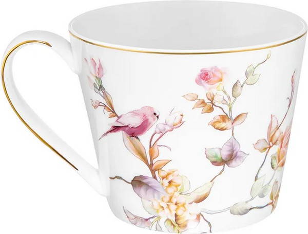Кружка Elan Gallery Певчие птички New Bone China / 730882