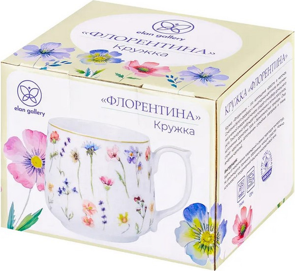 Кружка Elan Gallery Флорентина New Bone China / 730867