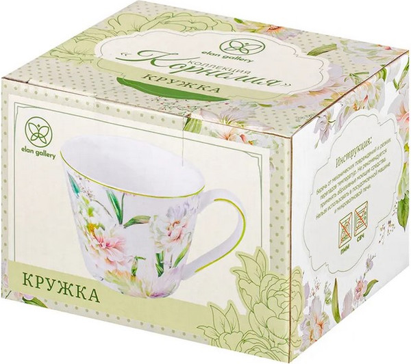 Кружка Elan Gallery Корнелия New Bone China / 730883