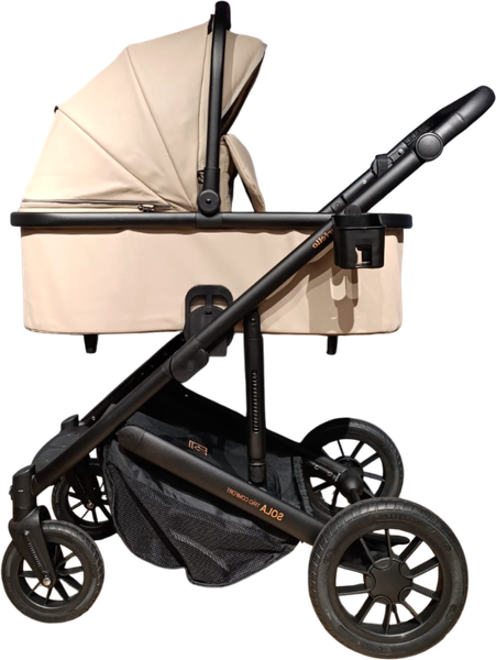 Детская универсальная коляска Farfello 3в1 Sola Trio Comfort Autumn beige / SOLA-11 - фото