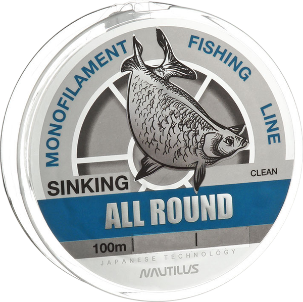 Леска монофильная NAUTILUS All round 0.30мм 11.7кг 100м clean / 06-42302535 - фото