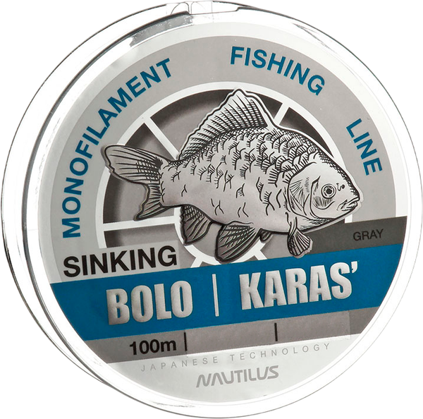 Леска монофильная NAUTILUS Bolo карась 0.18мм 4.9кг 100м gray / 06-42302541 - фото