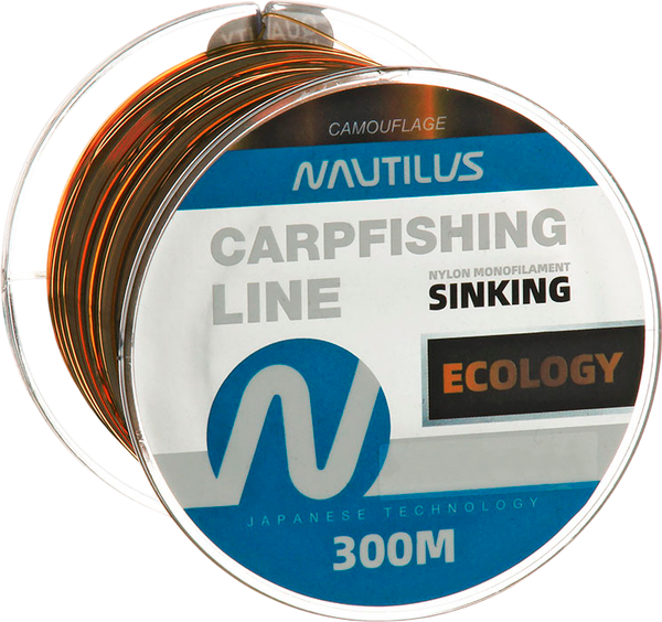 Леска монофильная NAUTILUS Ecology 0.356мм 10.7кг 300м camouflage / 06-42302434 - фото
