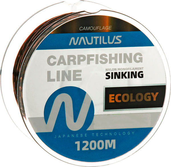 Леска монофильная NAUTILUS Ecology 0.356мм 10.7кг 1200м camouflage / 06-42302461 - фото