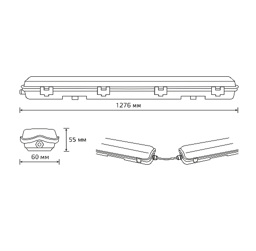 Светильник линейный Gauss Lite 909437112
