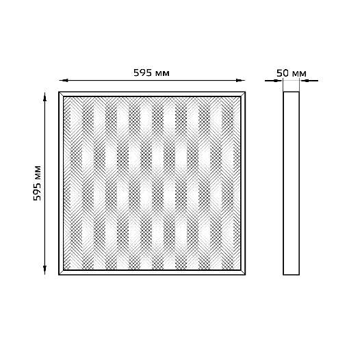 Панель светодиодная Gauss MiR G1-A0-00070-01G03-2003565