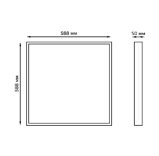 Панель светодиодная Gauss MiR G1-R3-00010-31GA3-2003550