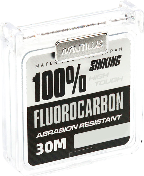 Леска флюорокарбоновая NAUTILUS Fluorocarbon 100% 0.302мм 6.5кг 30м clean / 06-42302602 - фото