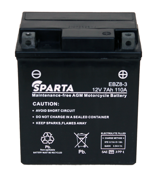 Мотоаккумулятор SPARTA EBZ8-3