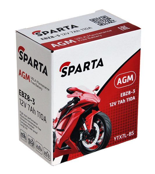 Мотоаккумулятор SPARTA EBZ8-3