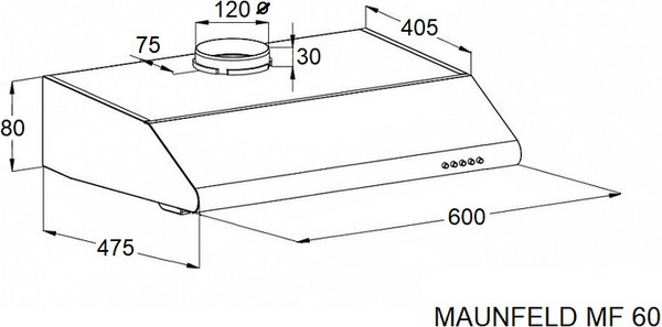 Вытяжка плоская Maunfeld MF 60