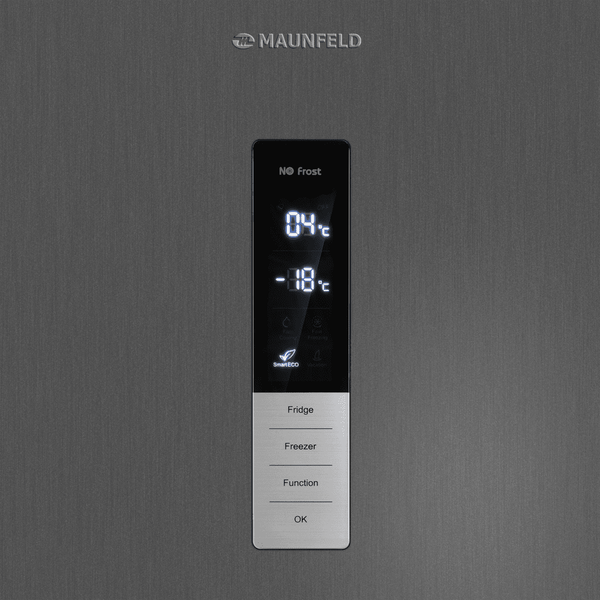 Холодильник с морозильником Maunfeld MFF200NFS Inverter
