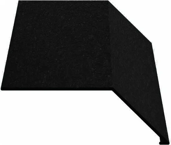 Планка карнизная Скайпрофиль Эконом Плюс-Пэ-мат-RAL9005 - фото