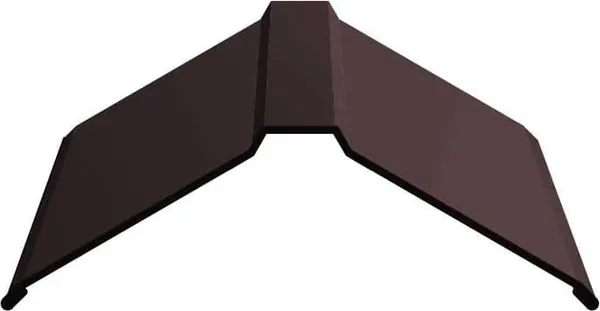 Конек кровельный Скайпрофиль 150 Эконом Плюс-Пэ-мат-RAL8019 - фото