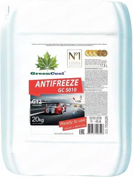 Антифриз GreenCool GC5010 G12 / 753528 - фото