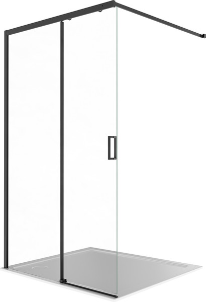 Душевая стенка Aquatek Walk in с держателем 120x200 / AQ.WISL.120.1BL - фото