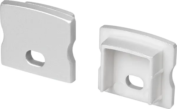 Заглушка для профиля Arlight LINE-1715 SILVER с отверстием / 054382 - фото