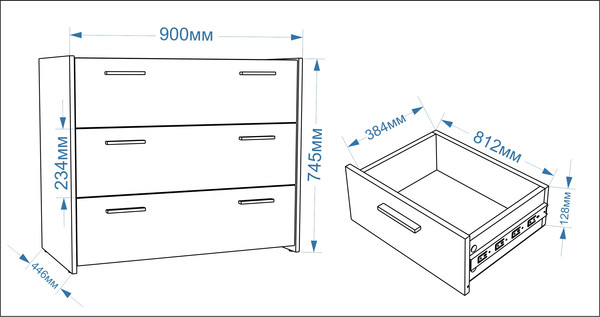 Комод Евва Венеция ВН-3S
