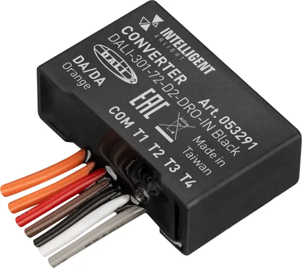 Конвертер для светодиодной ленты Arlight Intelligent DALI-301-72-D2-DRO-IN Black / 053291 - фото