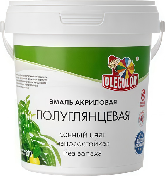 Эмаль Olecolor Акриловая универсальная полуглянцевая - фото