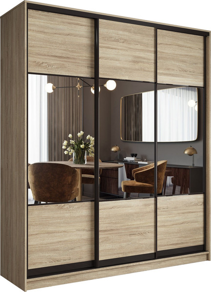 Шкаф-купе Евва АЭП ШК.3.01 233 SSG.01  - фото