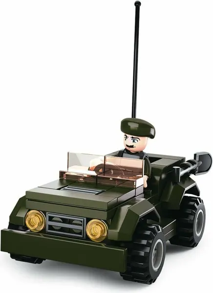 Конструктор Sluban Армия Военный джип / M38-B0587F