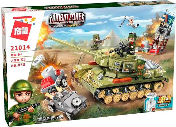 Конструктор Qman Combat Zone Танк атакует / 21014q - фото