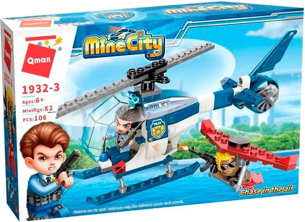 Конструктор Qman Полицейские истории: преследование в воздухе / 1932q/1932-3 - фото