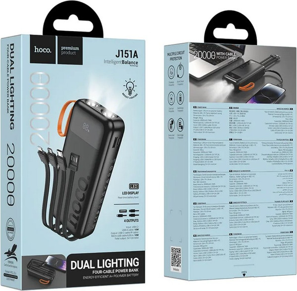 Портативное зарядное устройство Hoco J151A Spirit 20000mAh