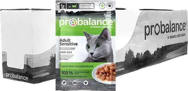Влажный корм для кошек ProBalance Sensitive для кошек с чувствительным пищеварением - фото