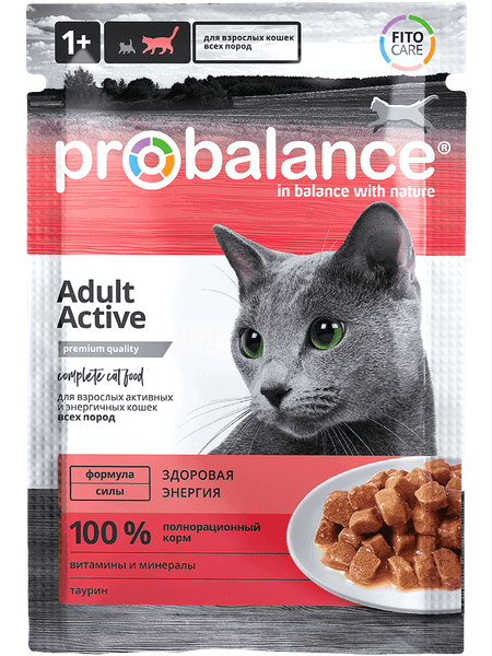 Влажный корм для кошек ProBalance Active для активных кошек