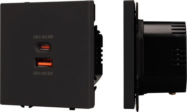 Розетка Arlight SCT-NOBE-MUAC-SFPL-FC-BK / 054317