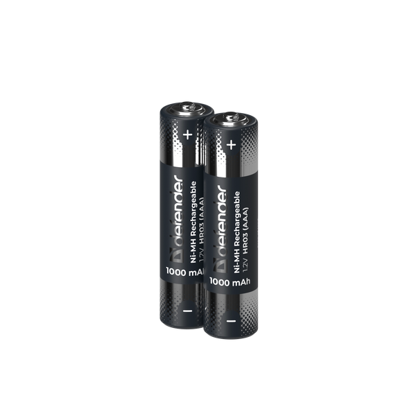 Комплект аккумуляторов Defender HR03-2BL 1000mAh ААА Ni-MH / 56511
