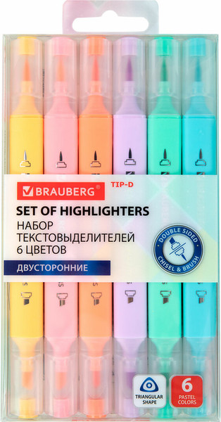 Набор маркеров Brauberg Tip-D / 152533 - фото
