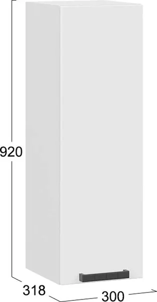 Шкаф навесной для кухни ТриЯ Детройт 1ВВ3 с одной дверью