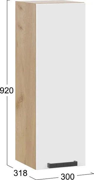 Шкаф навесной для кухни ТриЯ Детройт 1ВВ3 с одной дверью