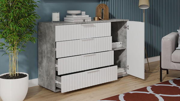 Комод ТриЯ Хилтон комбинированный