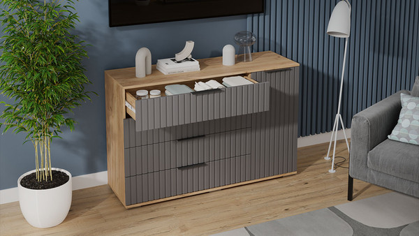 Комод ТриЯ Хилтон комбинированный