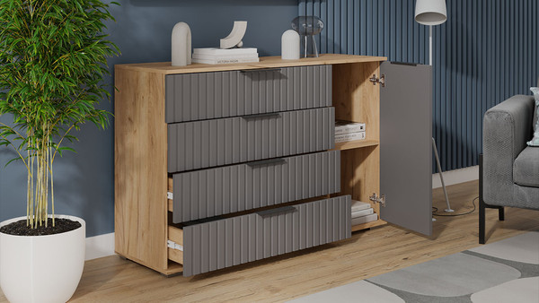 Комод ТриЯ Хилтон комбинированный