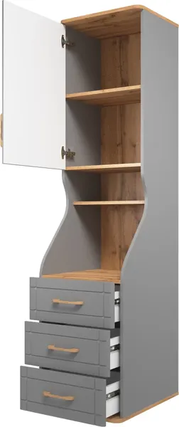 Шкаф-пенал MODULA Карпин INV01HS-1D3S-502/621/2014(05)