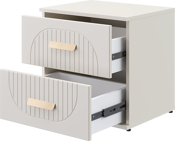 Прикроватная тумба MODULA Хелена INV02T-2S-502/398/490(18)