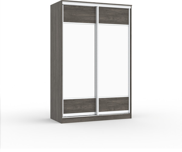 Шкаф-купе Кортекс-мебель Сенатор ШК10 геометрия с зеркалом - фото