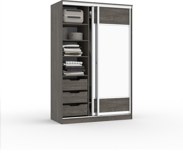 Шкаф-купе Кортекс-мебель Сенатор ШК10 геометрия с зеркалом